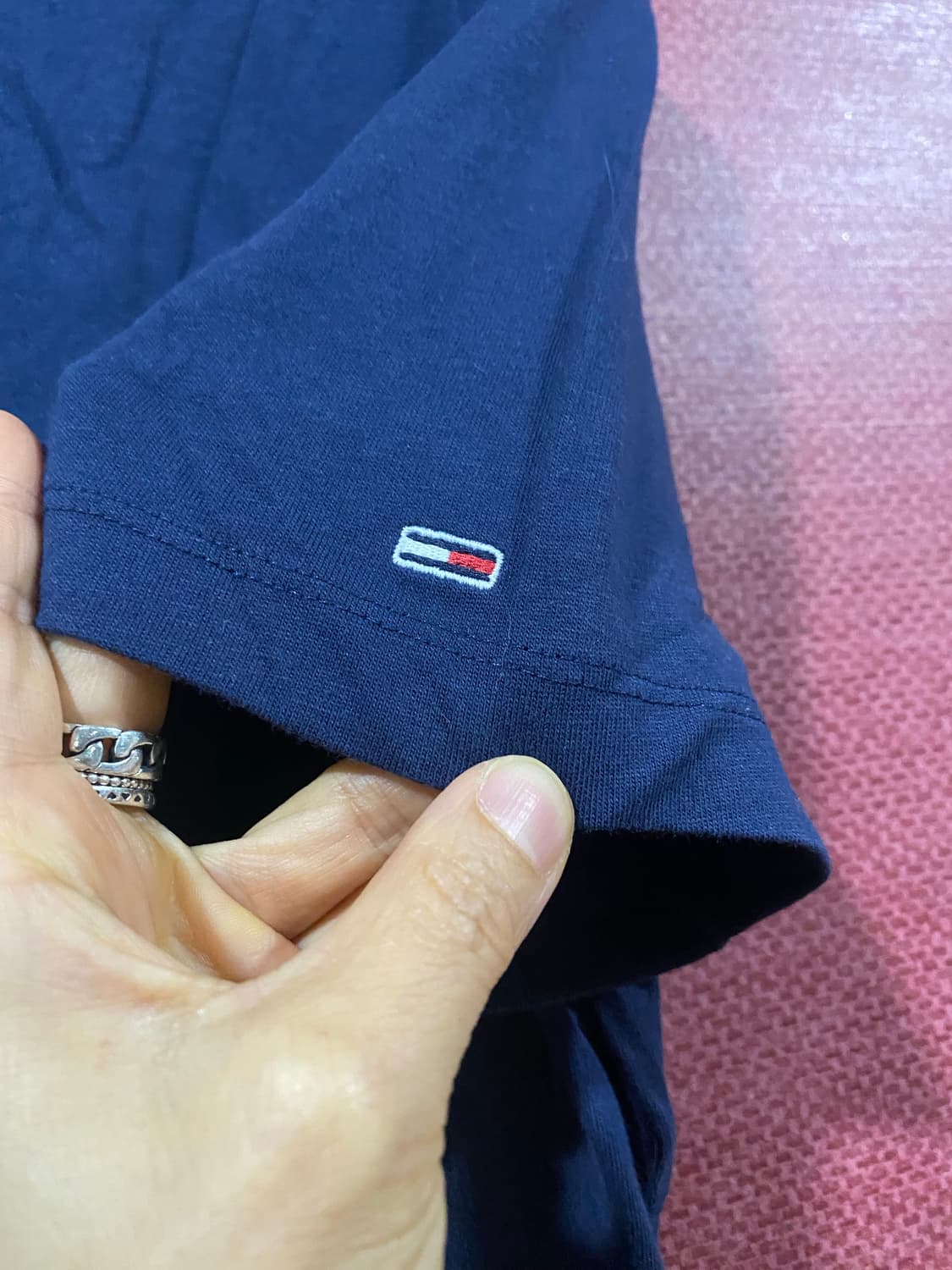 타미진스 네이비 반팔티 S새상품 상품이미지4