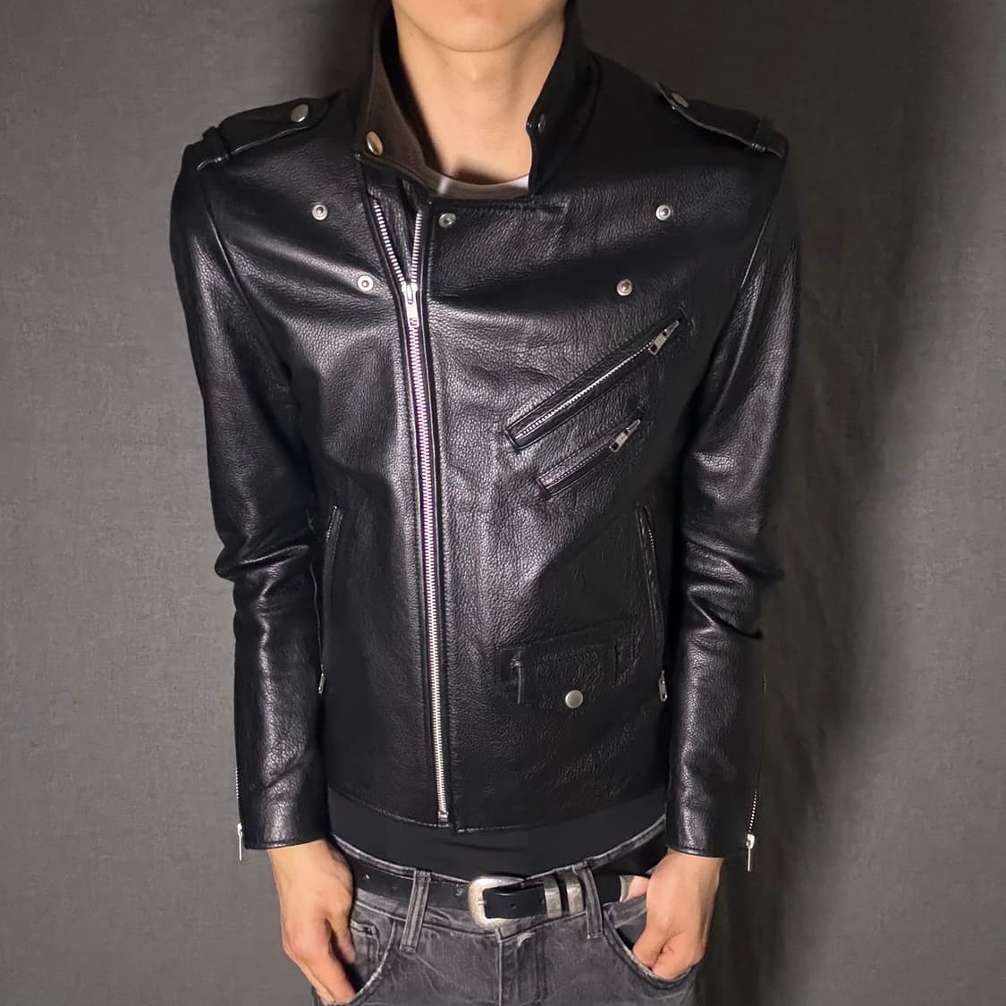 vintage rider leather jacket 상품이미지1