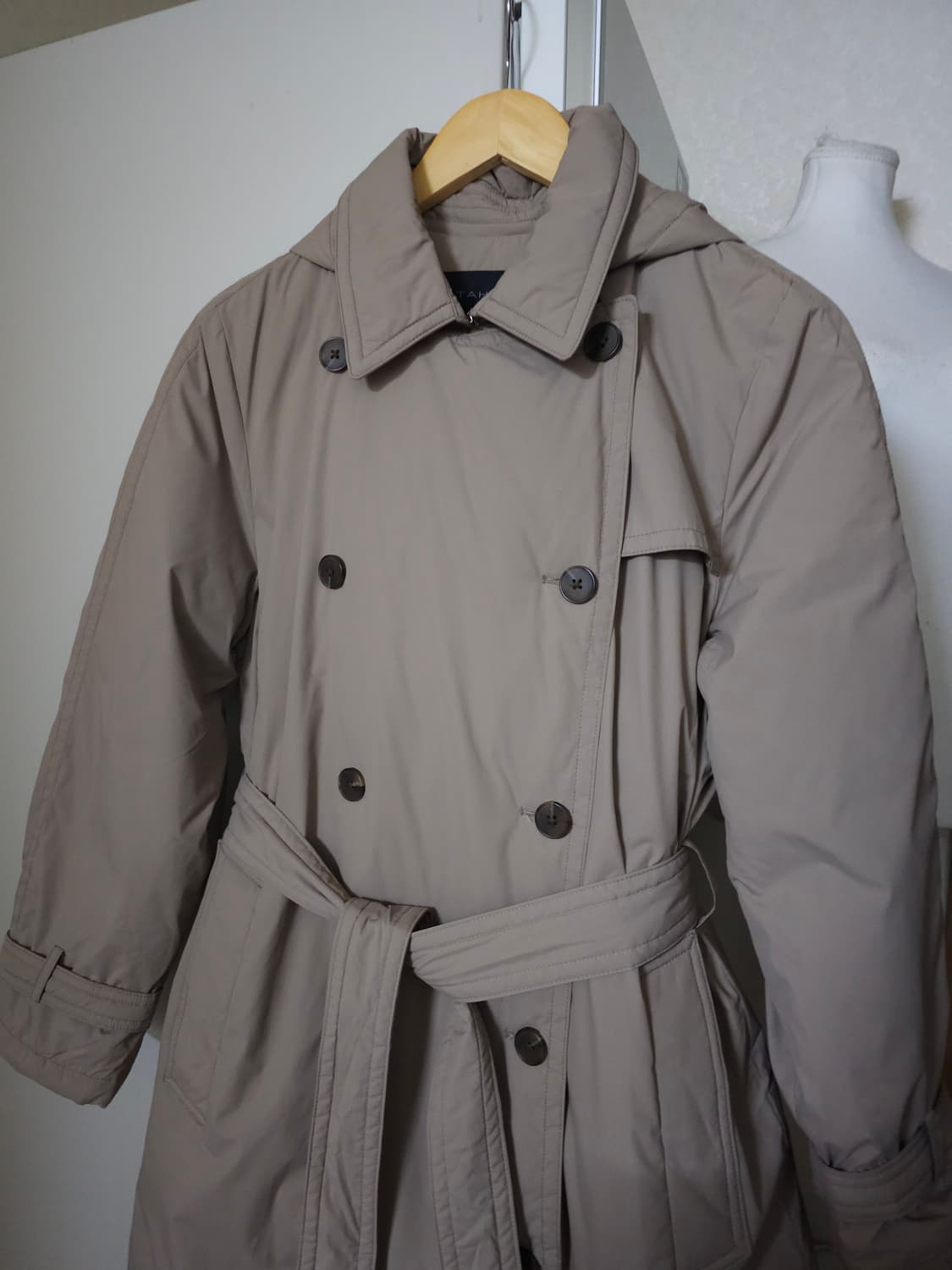 타하리 구스다운 트렌치 패딩코트 상품이미지2