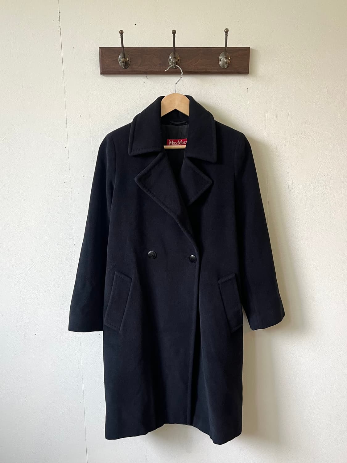 막스마라 앙고라 블랙 코트 상품이미지1