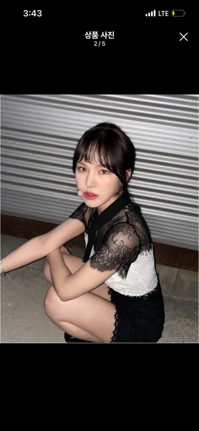 SANDRO SANDRO 산드로 로젠 레이스 투톤 드레스 웨딩스냅 2부  상품이미지9