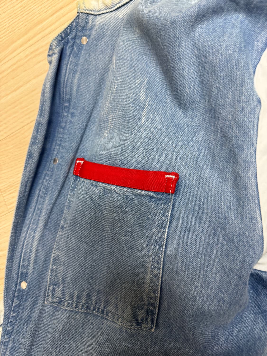 032c 데님 롱 트렌치코트 48 상품이미지6