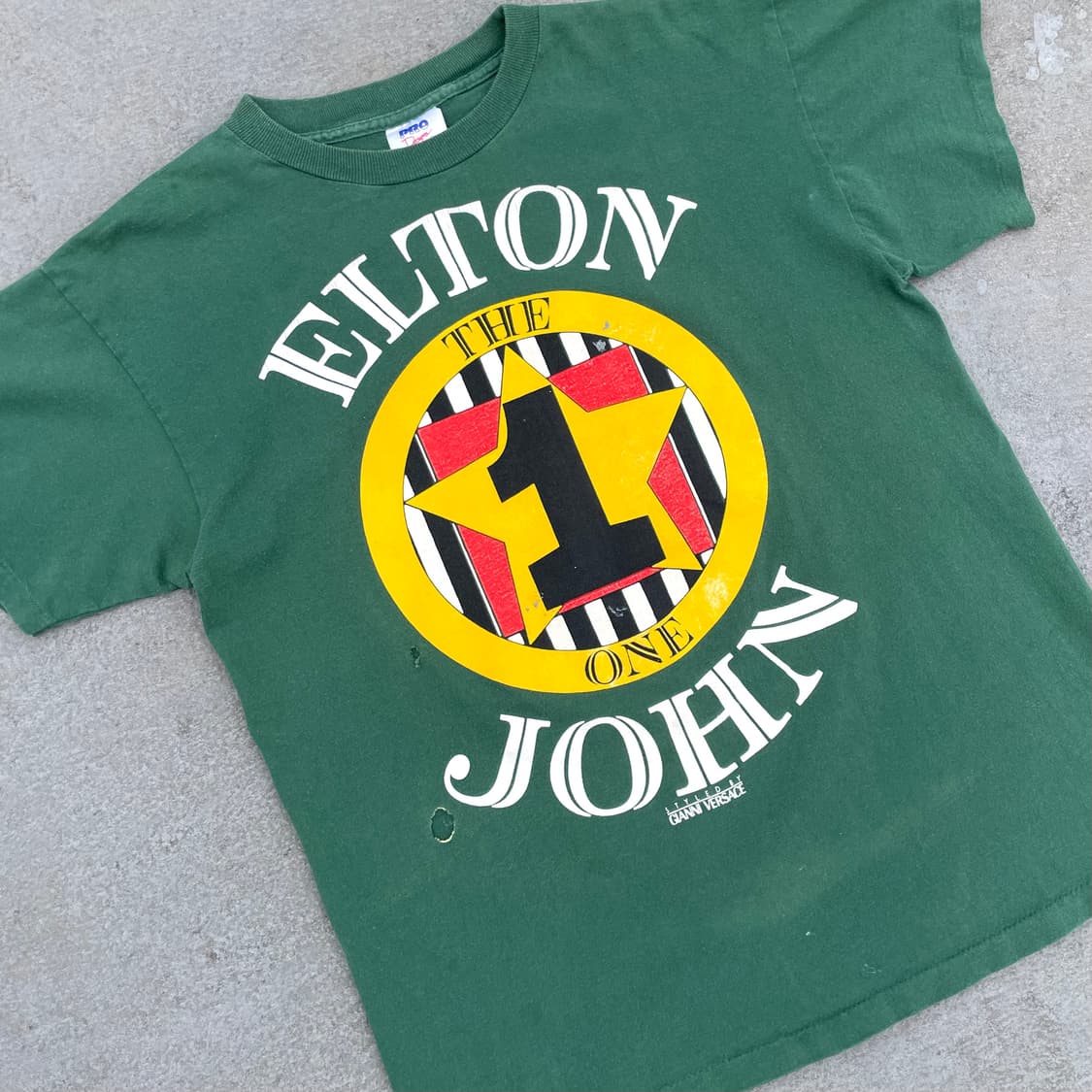 90s 92년도 엘튼 존 밴드티 락티 빈티지 반팔 티셔츠 상품이미지2