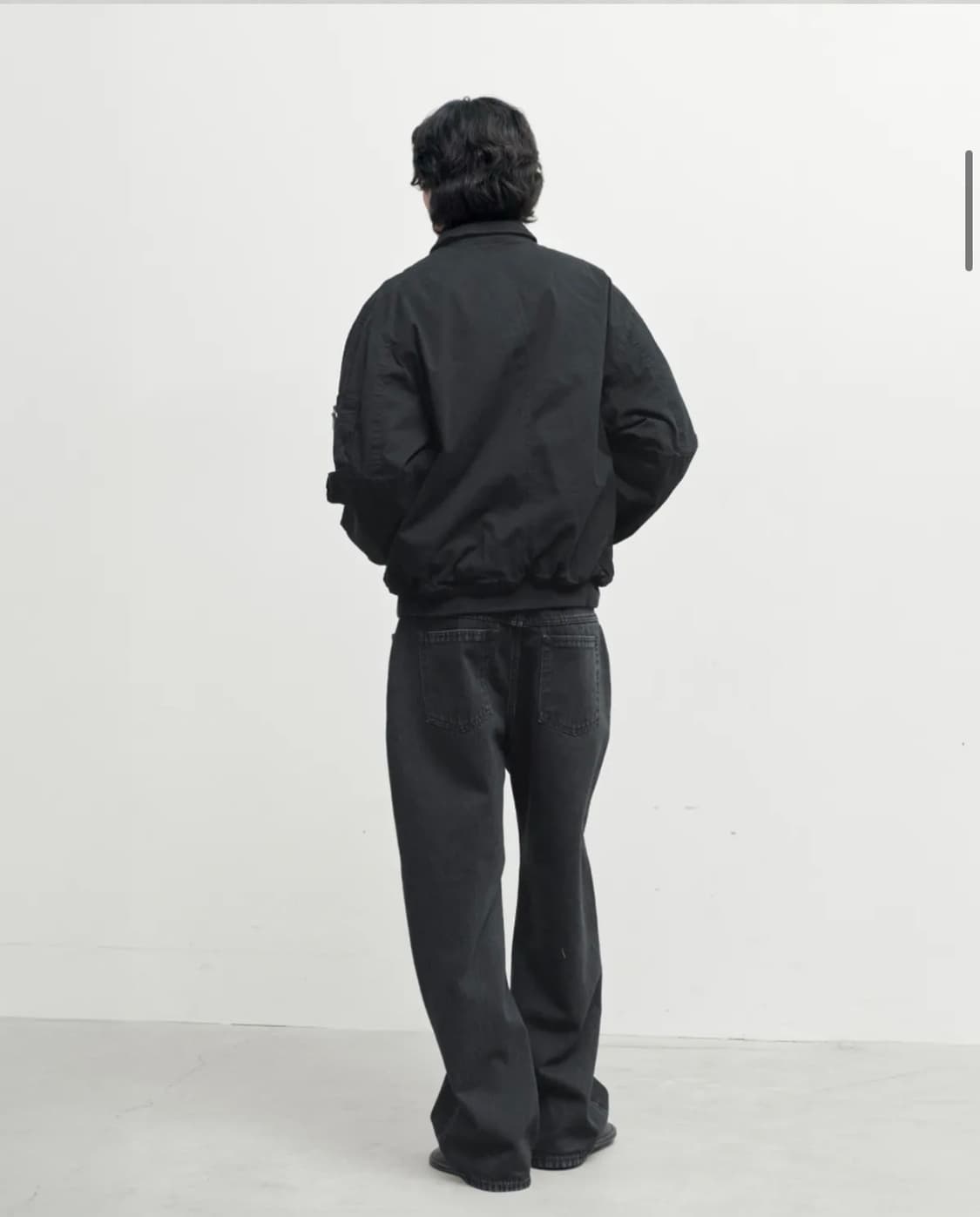 (마지막할인)26ss 브라운야드 워시드 탱커 자켓 블랙 4 새제품 상품이미지8