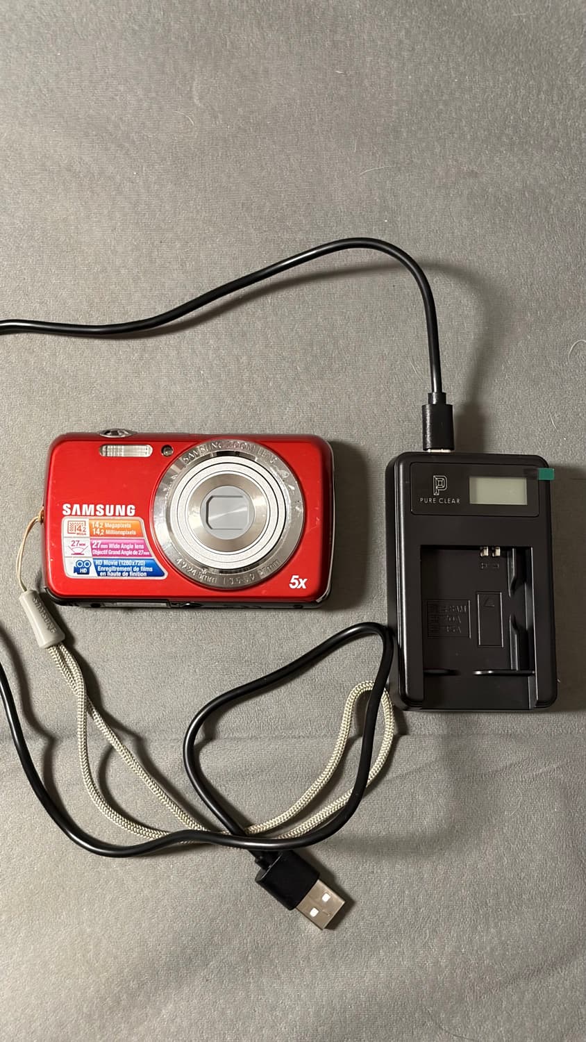 삼성 디지털 카메라 VLUU PL20 빈티지 디카 레드 상품이미지1