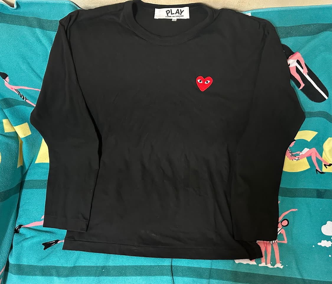꼼데가르송 레드하트 긴팔티셔츠❣️ 상품이미지1