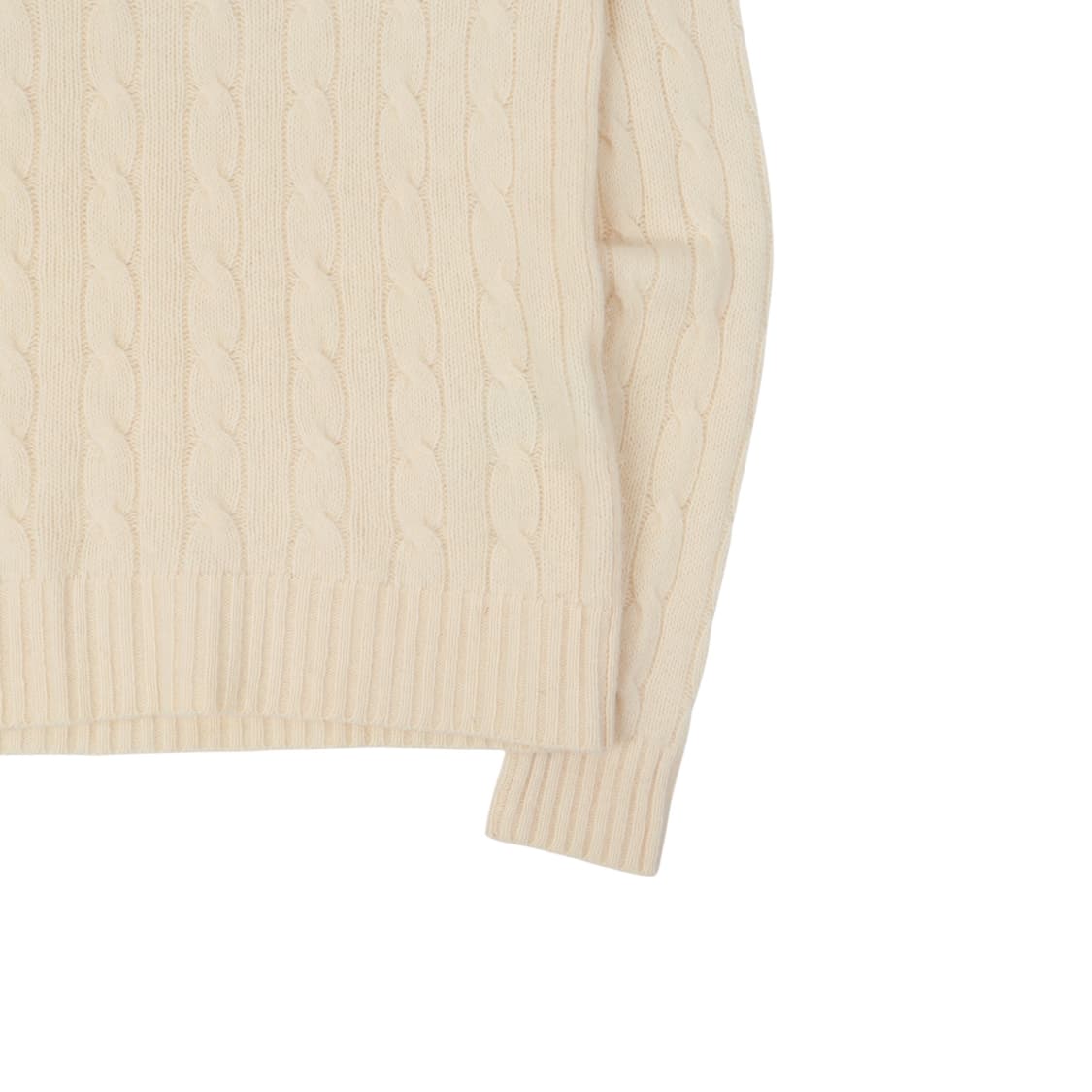 폴로 랄프로렌 크림 울 캐시미어 케이블 니트 상품이미지4