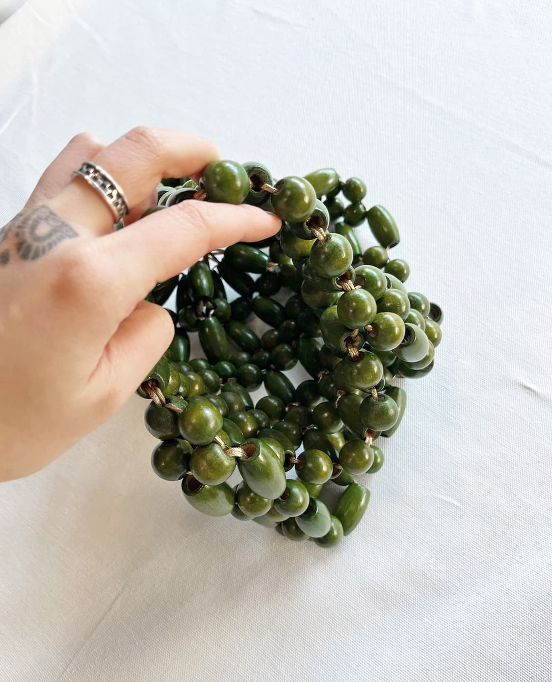 VANINA wood bead shoulder bag 상품이미지5