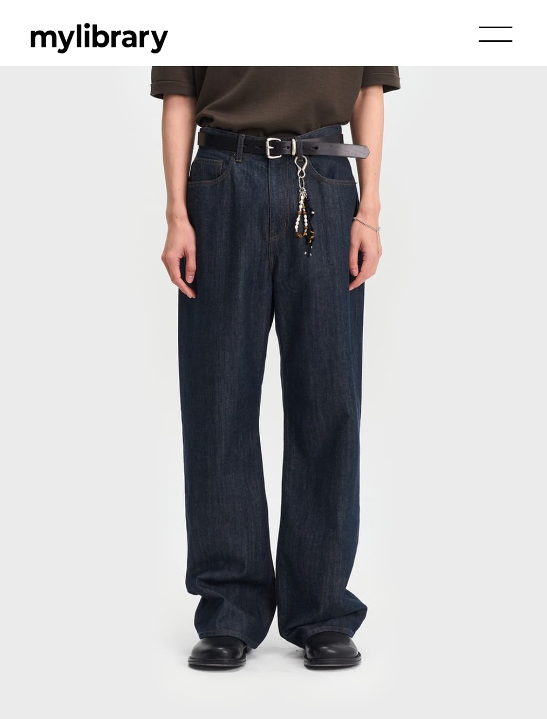 벨리에 트루 와이드 데님 인디고 상품이미지2