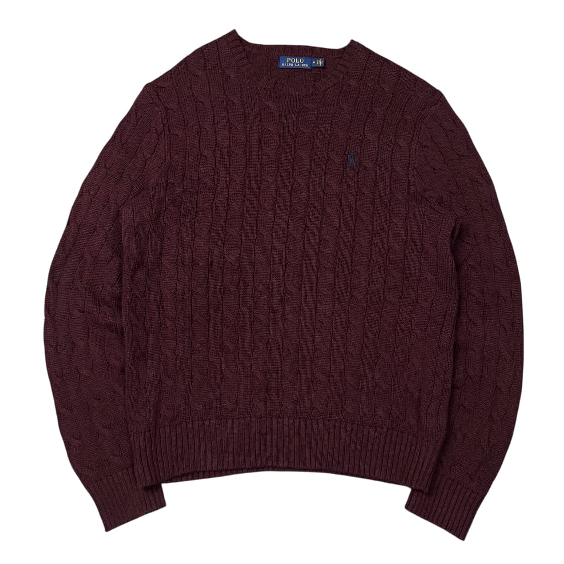 (M) 폴로 랄프로렌 케이블 니트 버건디 상품이미지1