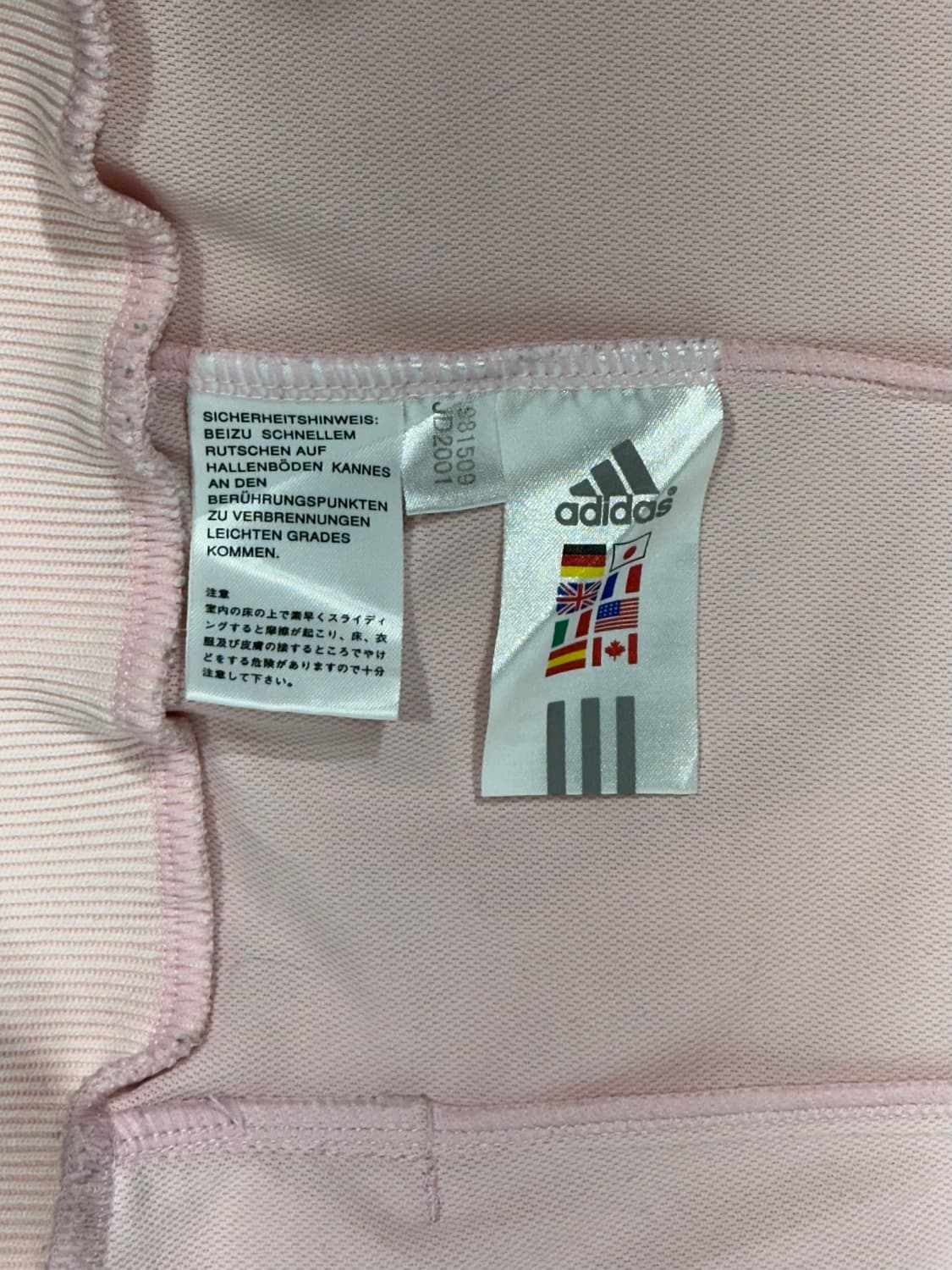 00s 아디다스 핑크 후드 집업 삼선 y2K 올드스쿨 트랙탑 져지 S 상품이미지7