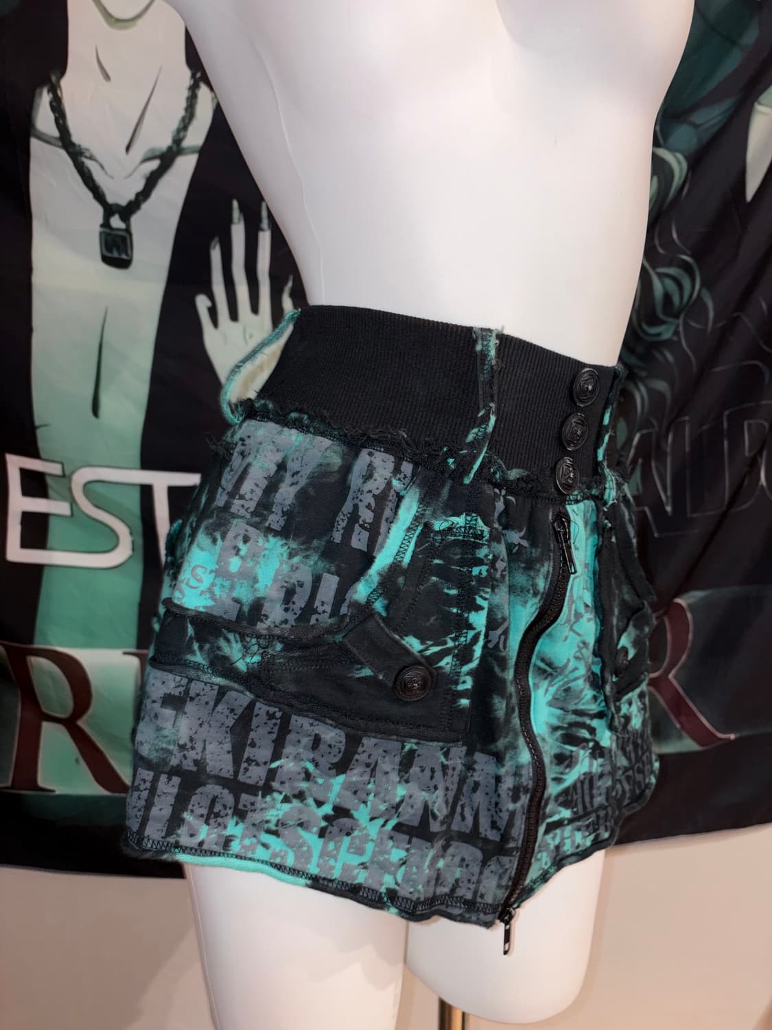 Front-zip mini skirt 상품이미지2