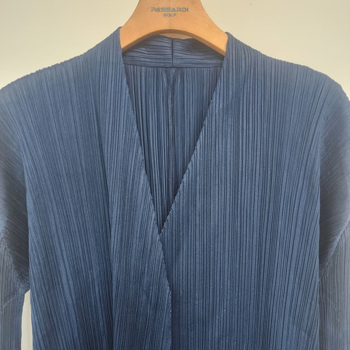 플리츠플리즈 롱 원피스 블루 상품이미지2