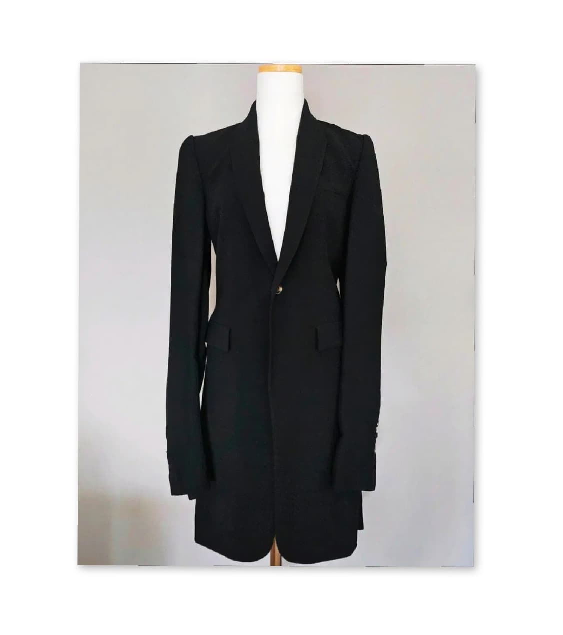 RICK OWENS(릭오웬스) 블랙 롱 자켓 상품이미지1