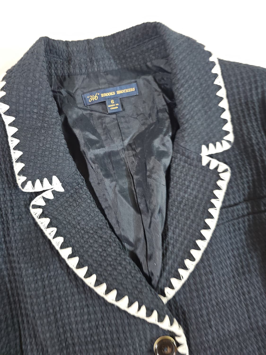 [6] 브룩스 브라더스 여성 빈티지 코튼 크롭 자켓 상품이미지2