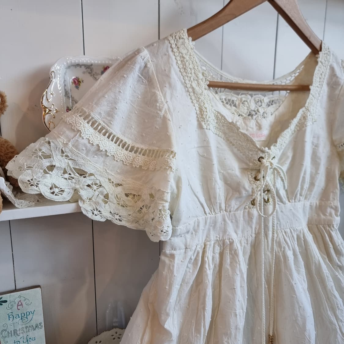 리즈리사(Liz Lisa) 스위스도트 레이스 코르셋 원피스 상품이미지3