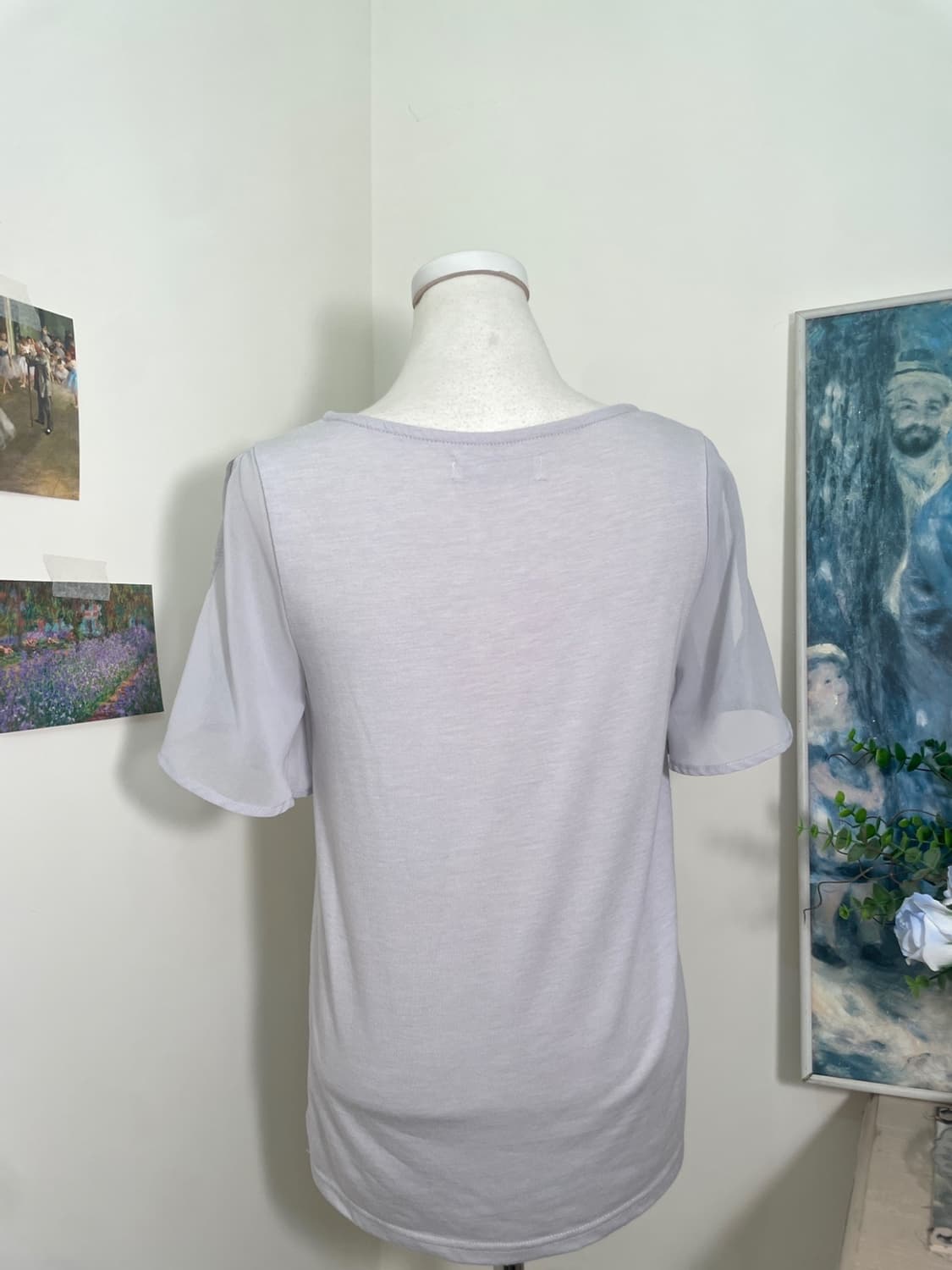 CECIL MCBEE bluegray lettering slit slee 상품이미지4