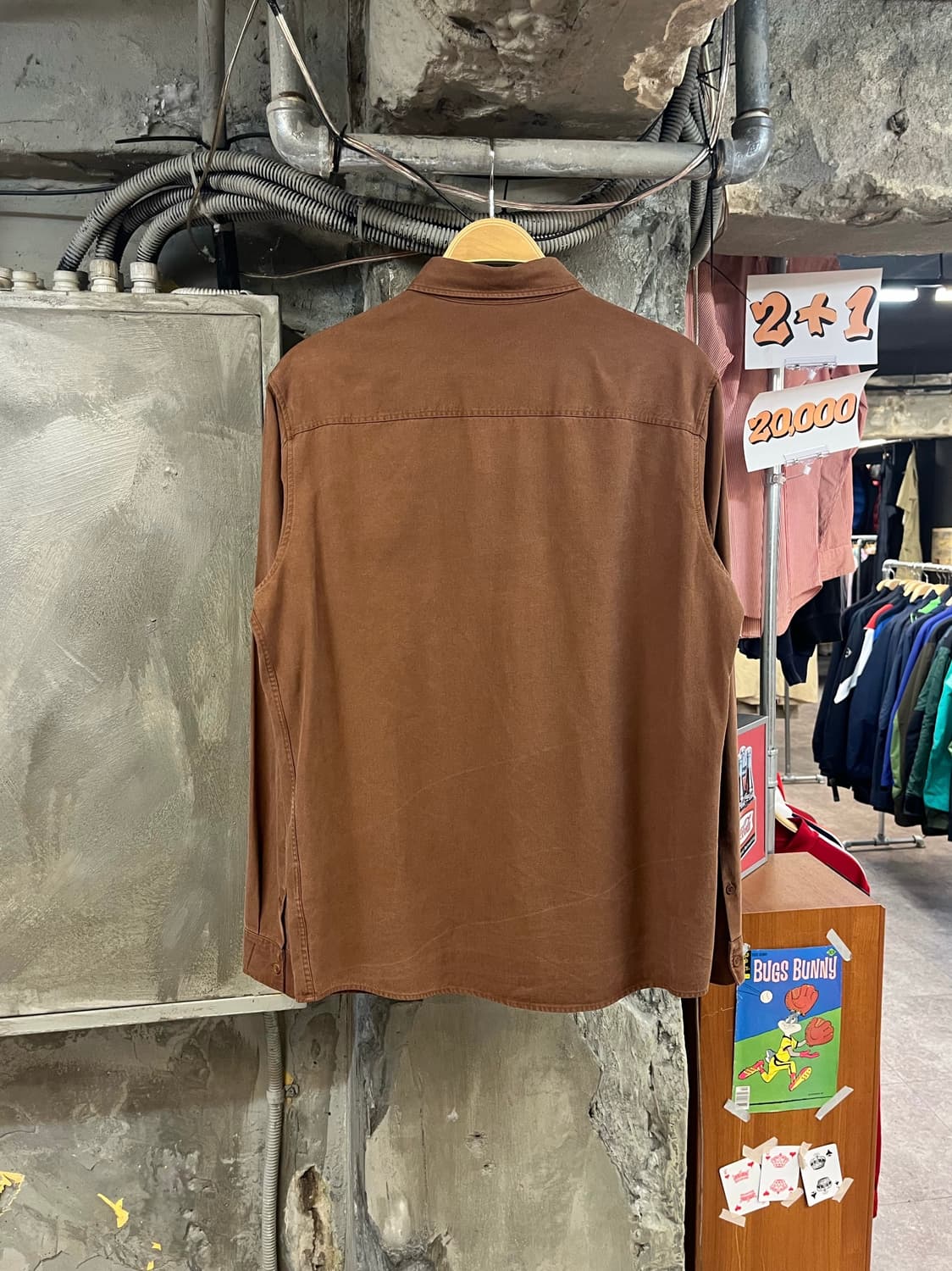 코스 셔츠 브라운 M #csz3280 상품이미지2