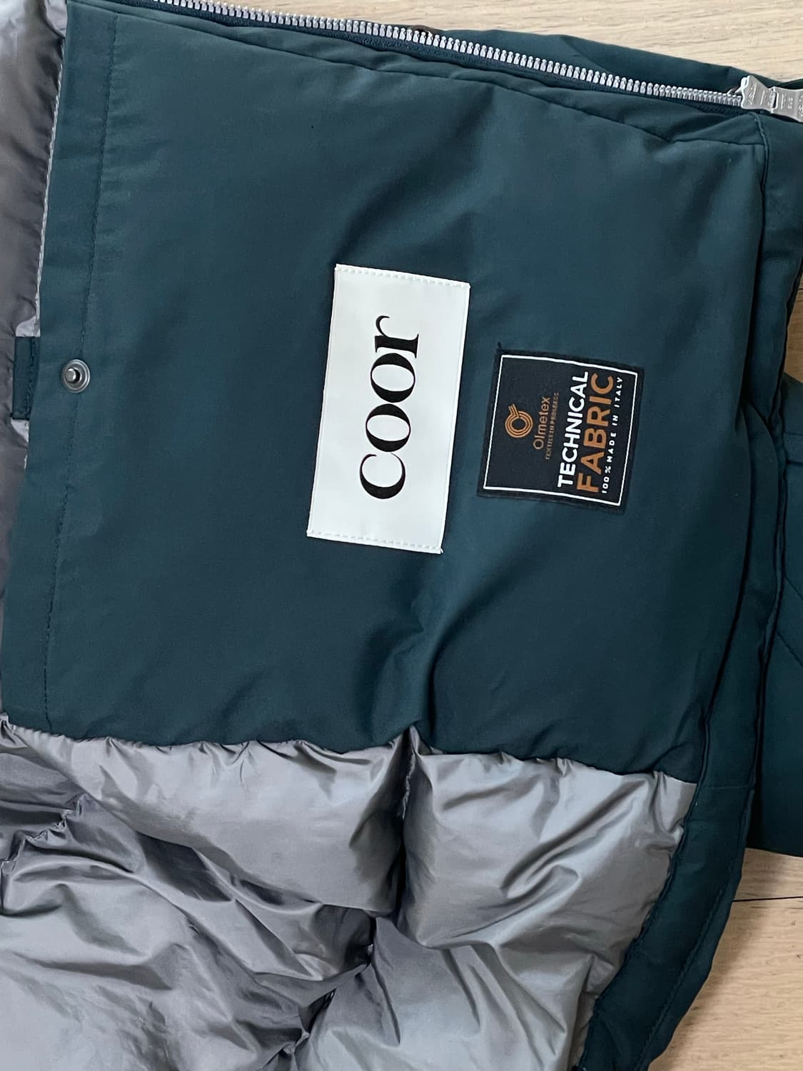 쿠어 워터 리펠런트 구스다운 점퍼 S (터콰이즈) 상품이미지8