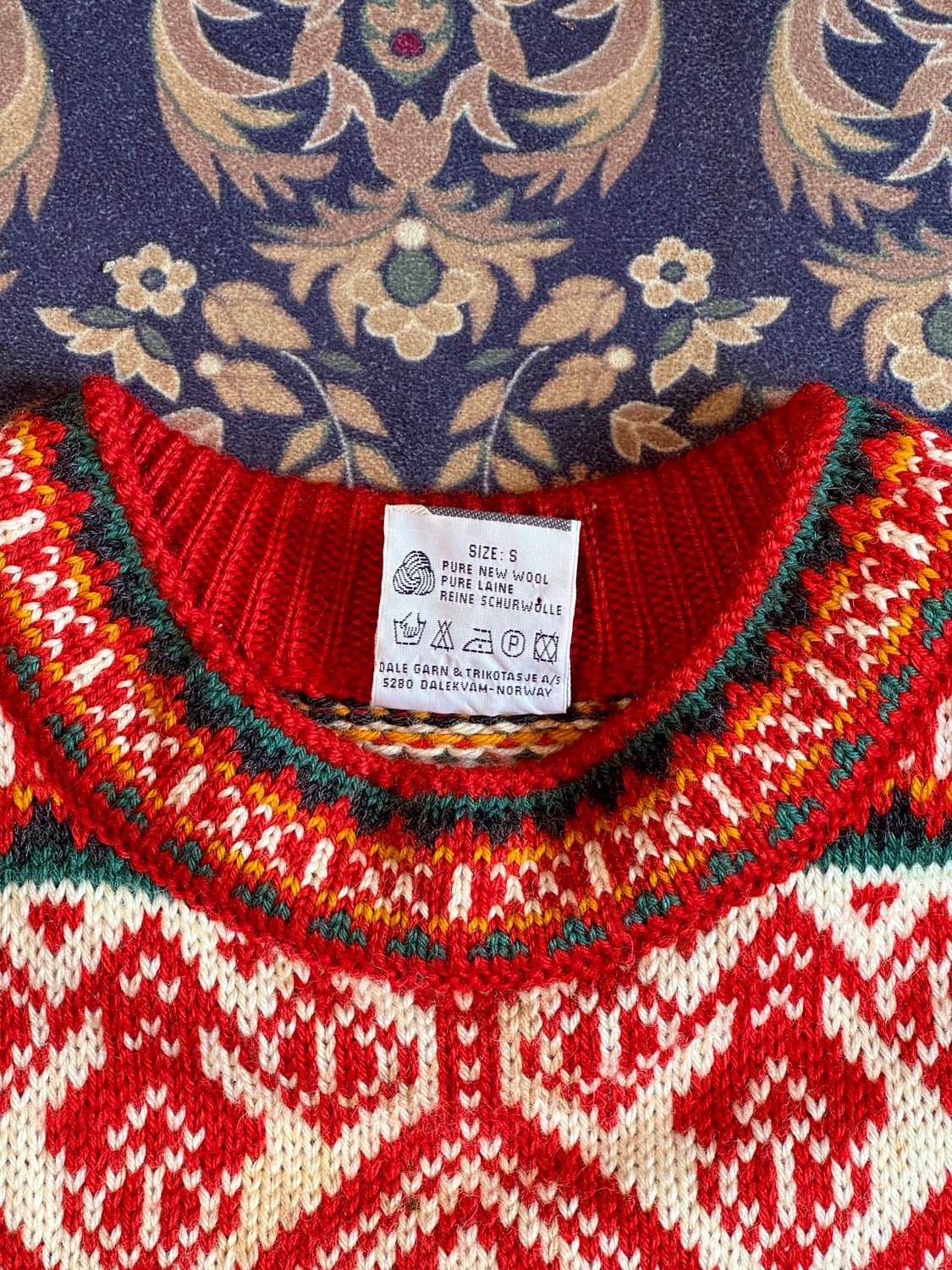 90s 데일 오브 노르웨이 1994 마스큘린 노르딕 스웨터 니트 상품이미지4