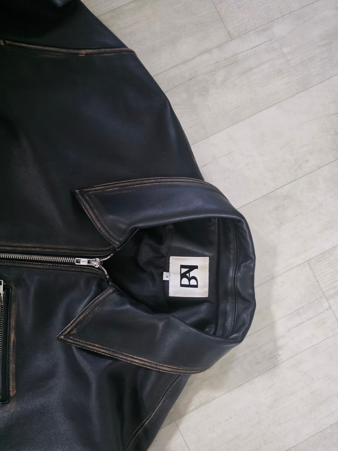 라벨아카이브 카우하이드 레더 자켓 3사이즈 상품이미지4