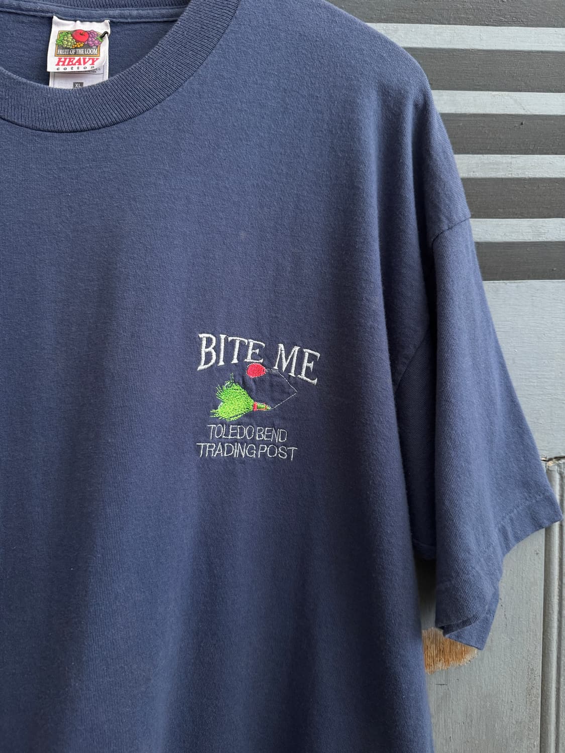[XL]00's USA 빈티지 BITE ME! 피싱 티셔츠 상품이미지4