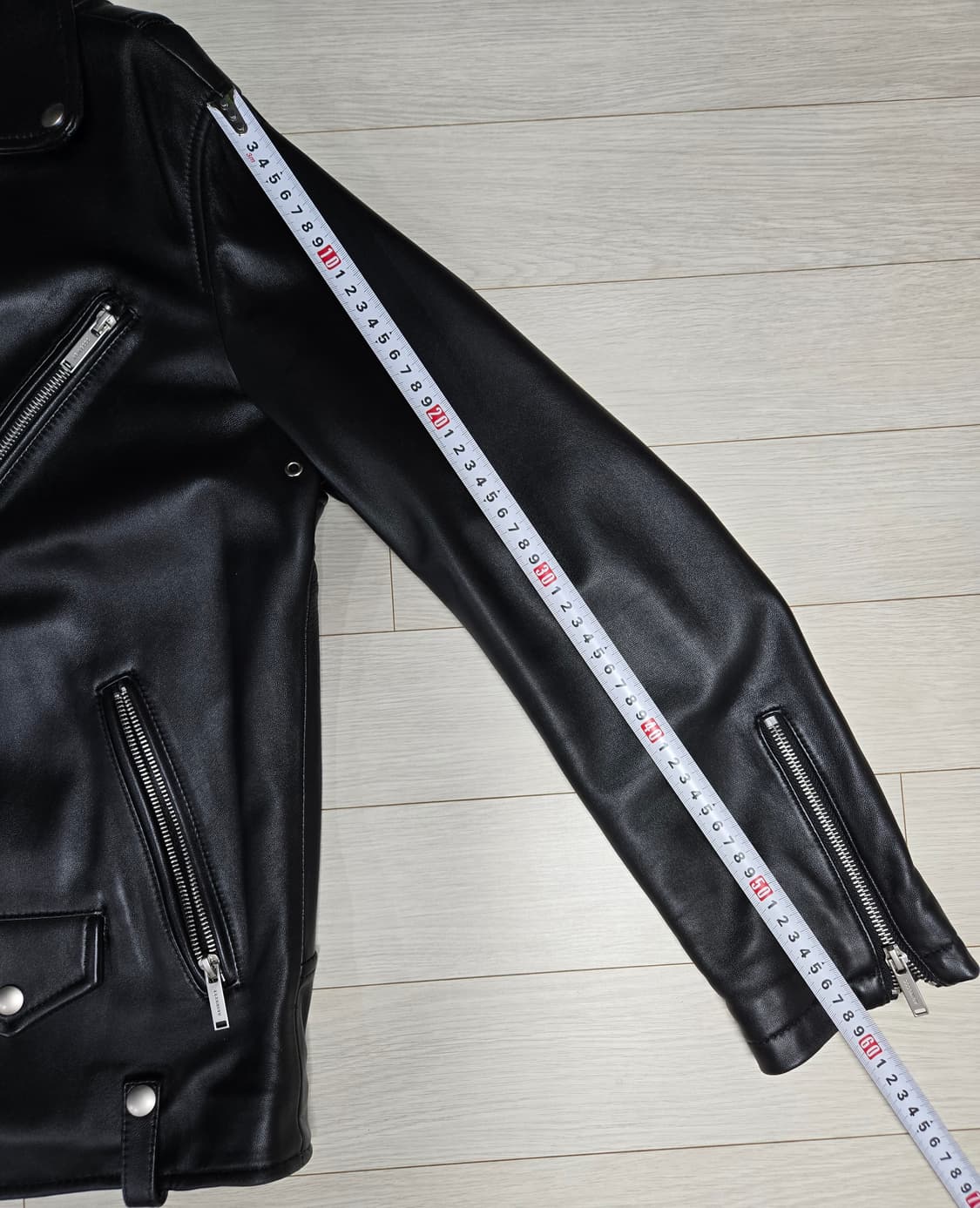 (AGINGCCC)의 파인 레더 라이더 자켓 상품이미지10