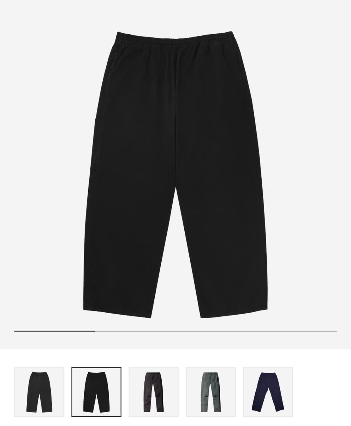 이지 갭 엔지니어드 바이 발렌시아가 사틴 카고 팬츠 블랙 M 상품이미지1