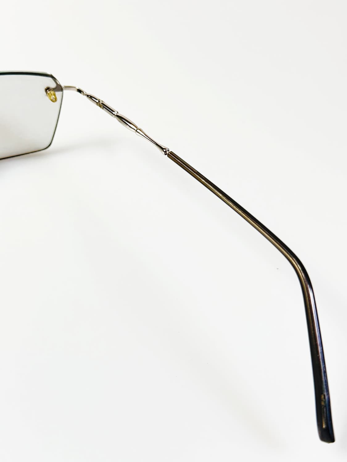 JEEP PLUS 실버 메탈 반무테 스퀘어 빈티지 안경 상품이미지6