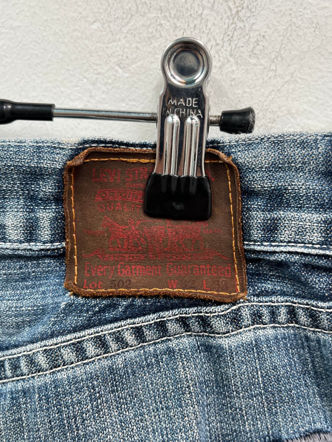 Levis 502 MADE IN JAPAN 스트레이트핏 데님팬츠 W32 상품이미지4