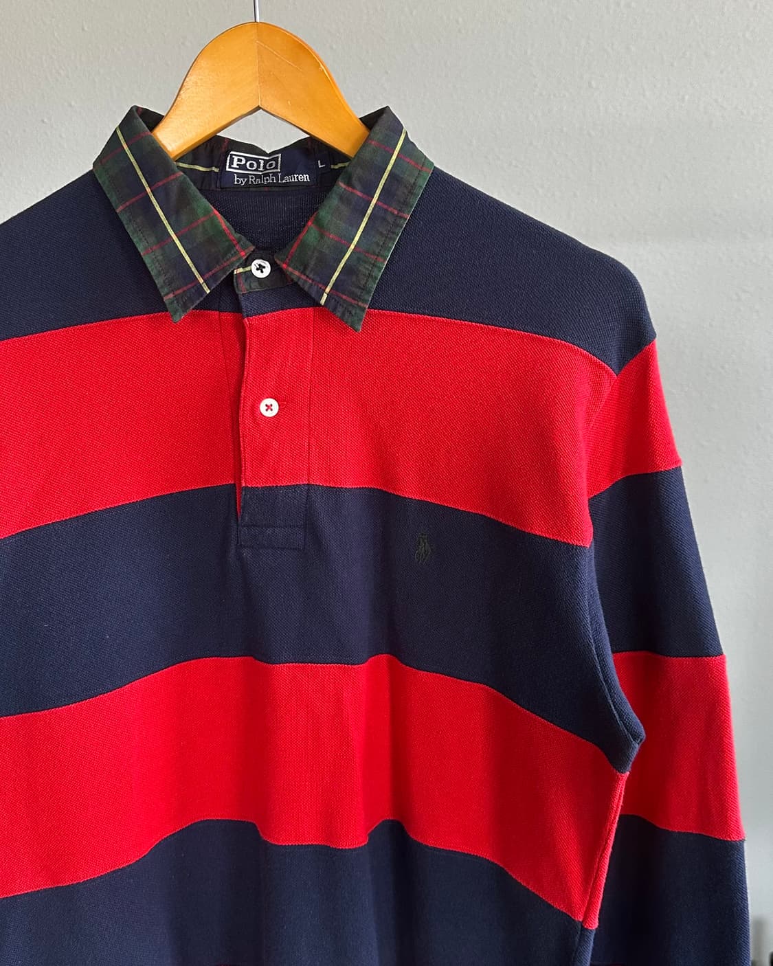 [L]폴로 랄프로렌 90s 스트라이프 럭비 티셔츠 상품이미지3