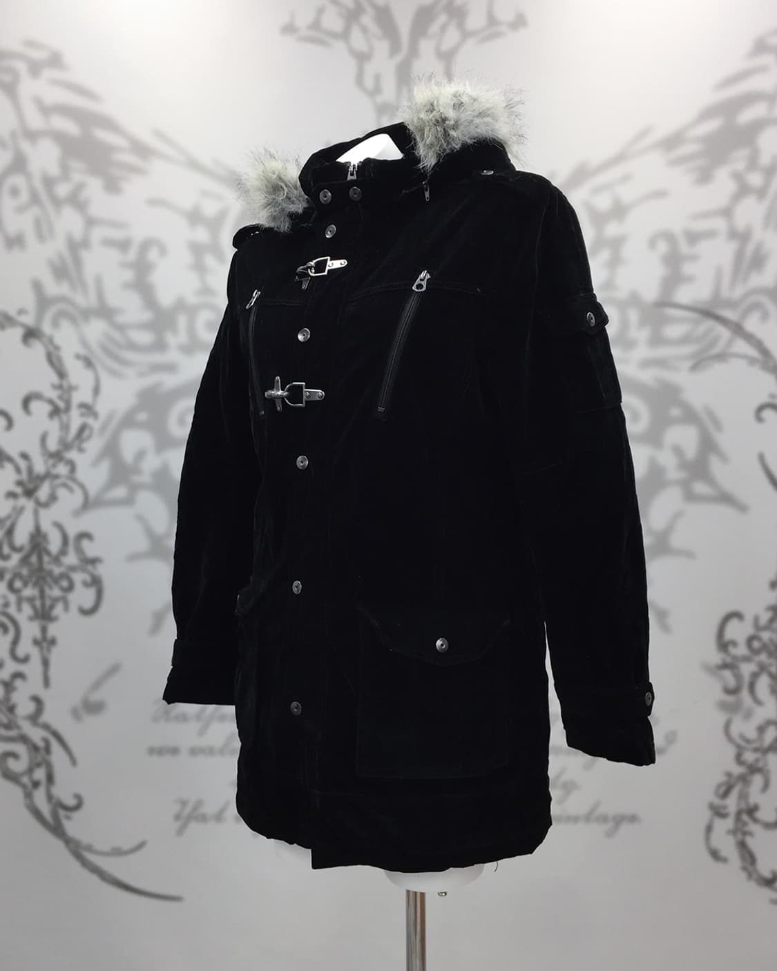 Wolf-Jaw Fireman Buckle Suede Coat 상품이미지6
