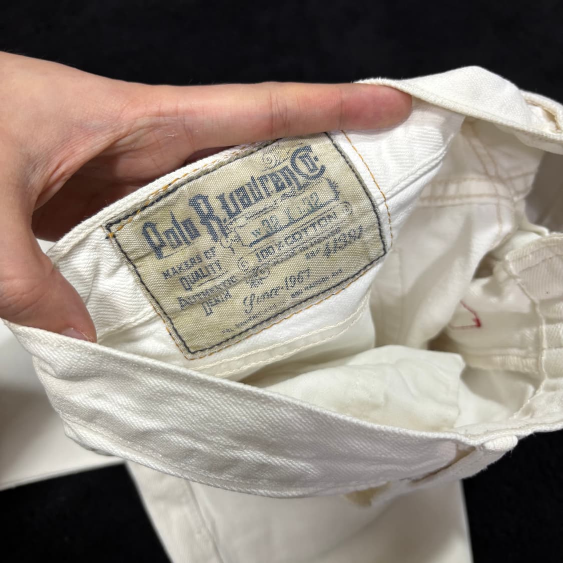 32 폴로 랄프로렌 스트레이트 화이트진 데님팬츠 상품이미지7