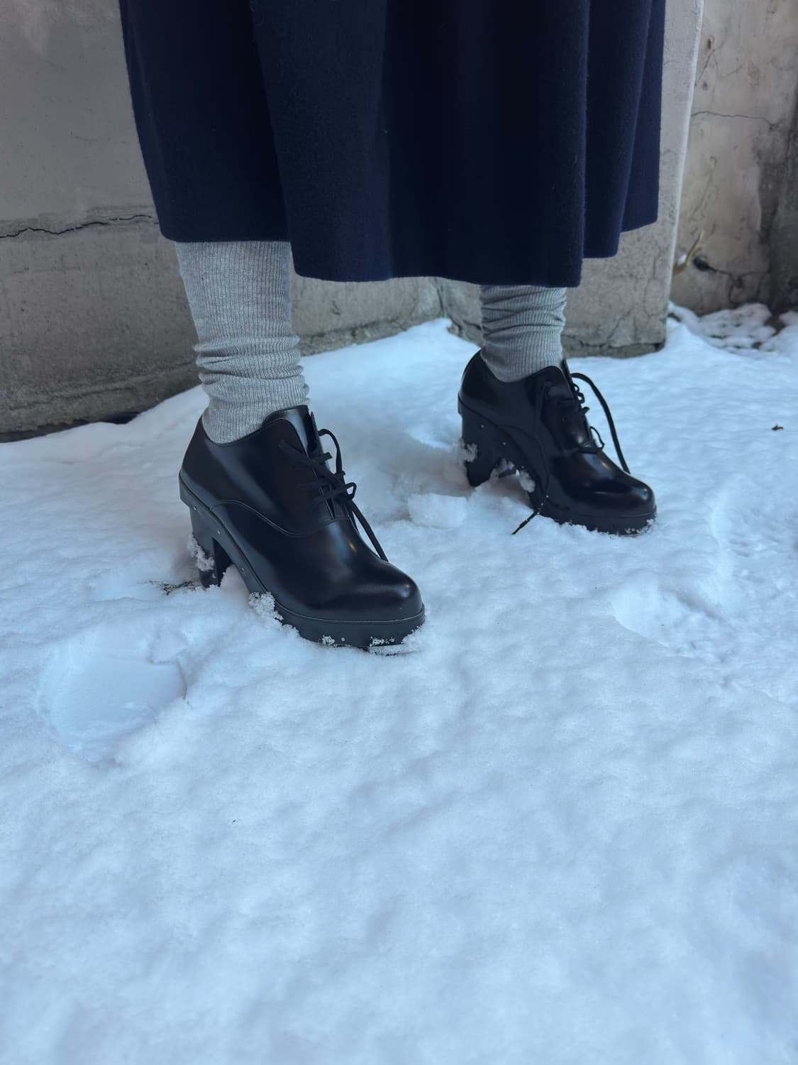 Comme des Garçons  꼼데가르송 레이스업 클로그 / 37 상품이미지1