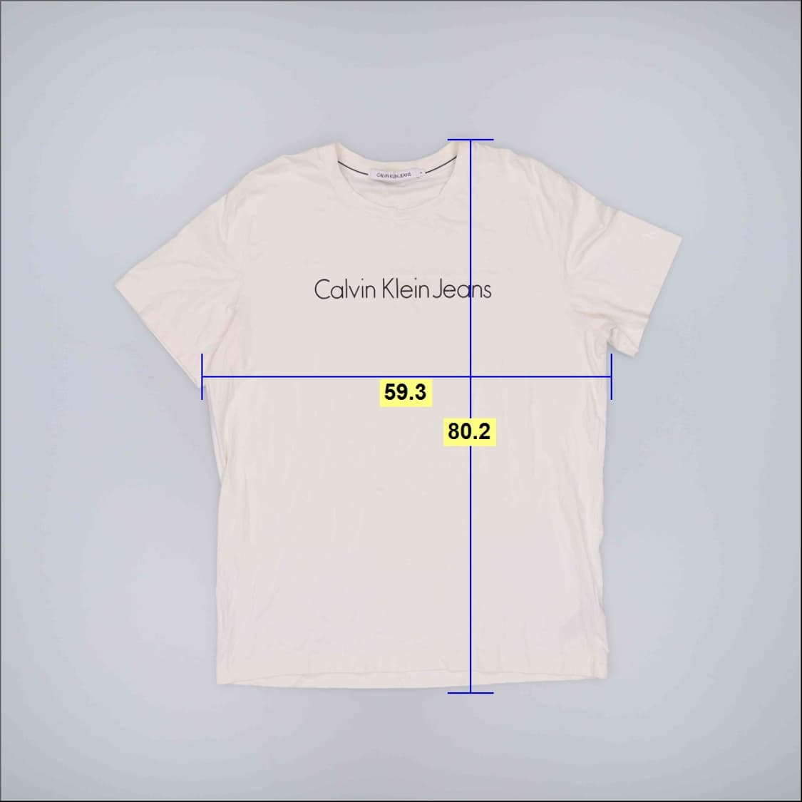 XL 캘빈클라인 레터링 반팔티 0420H1 상품이미지5