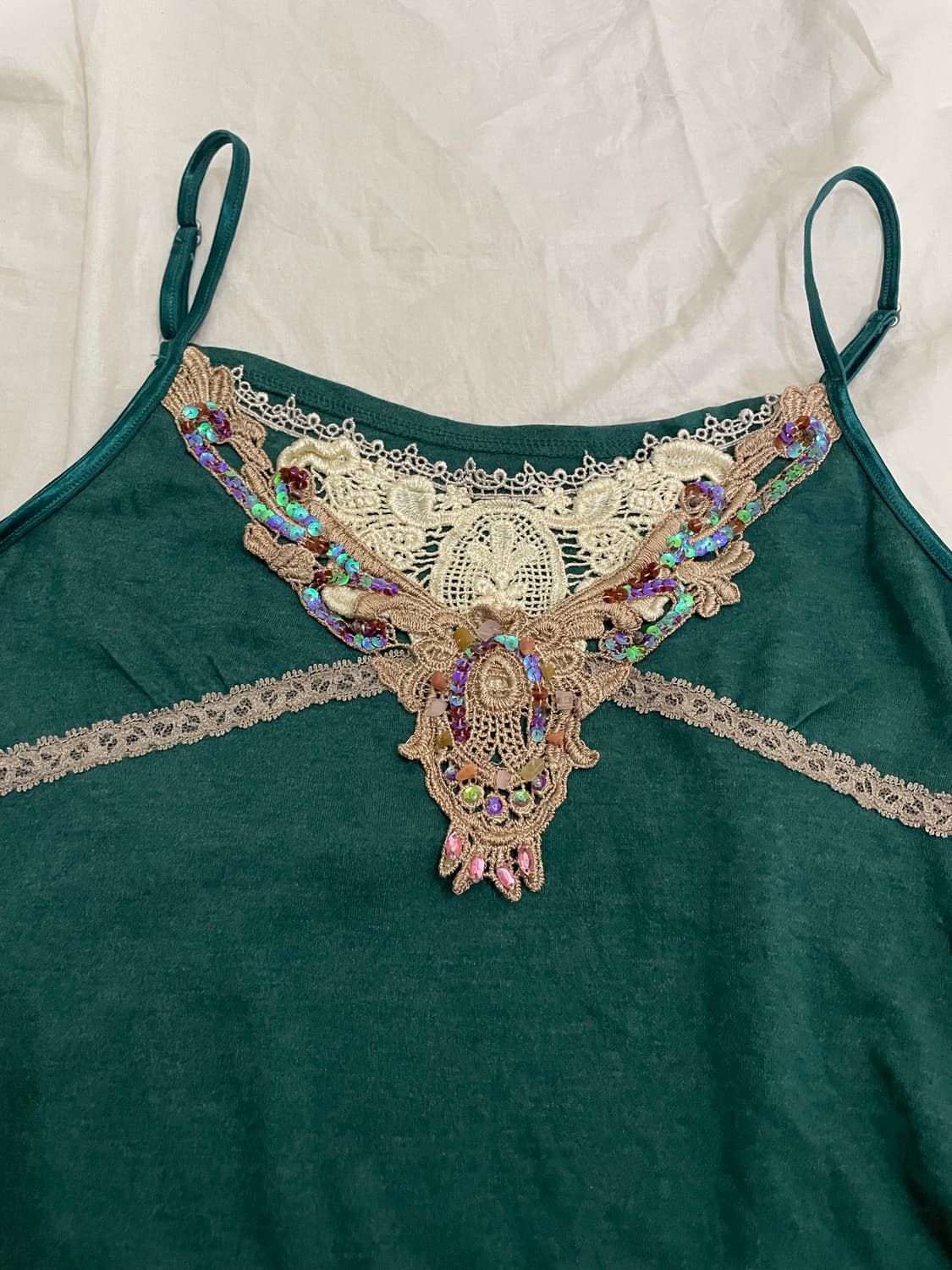 빈티지레이스 비즈슬립 상품이미지2