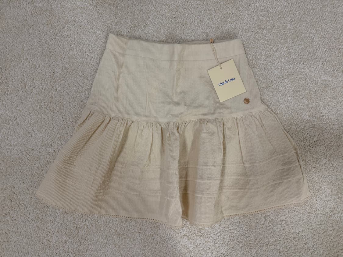 [샤드라마] 코듀로이 스커트 (크림 / S / 택포함 새상품) 상품이미지5