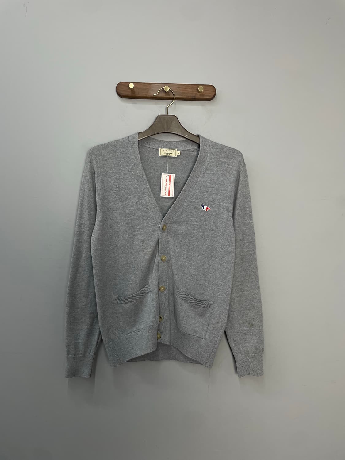 메종키츠네 폭스패치 그레이 가디건 H1993 상품이미지2