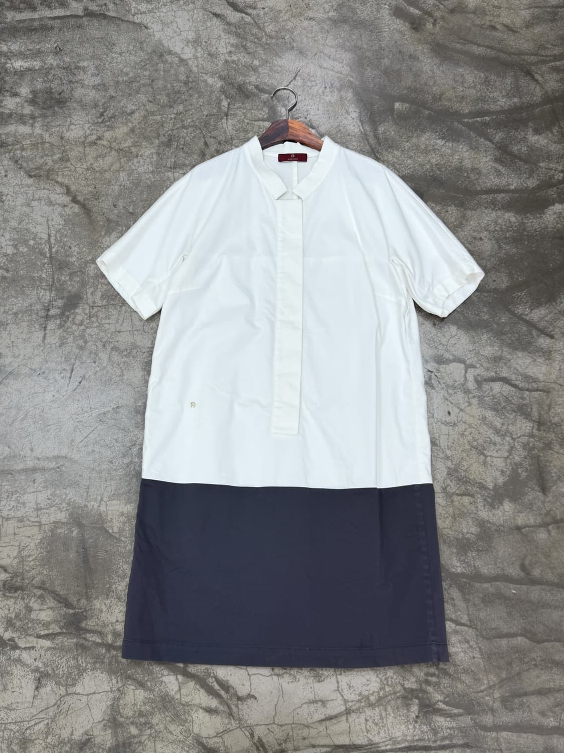 아이그너 컬러 블록 셔츠 드레스 상품이미지1