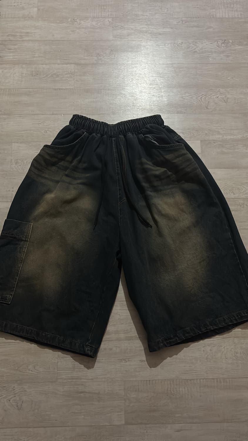 빈티지 워싱 카고 반바지 상품이미지1