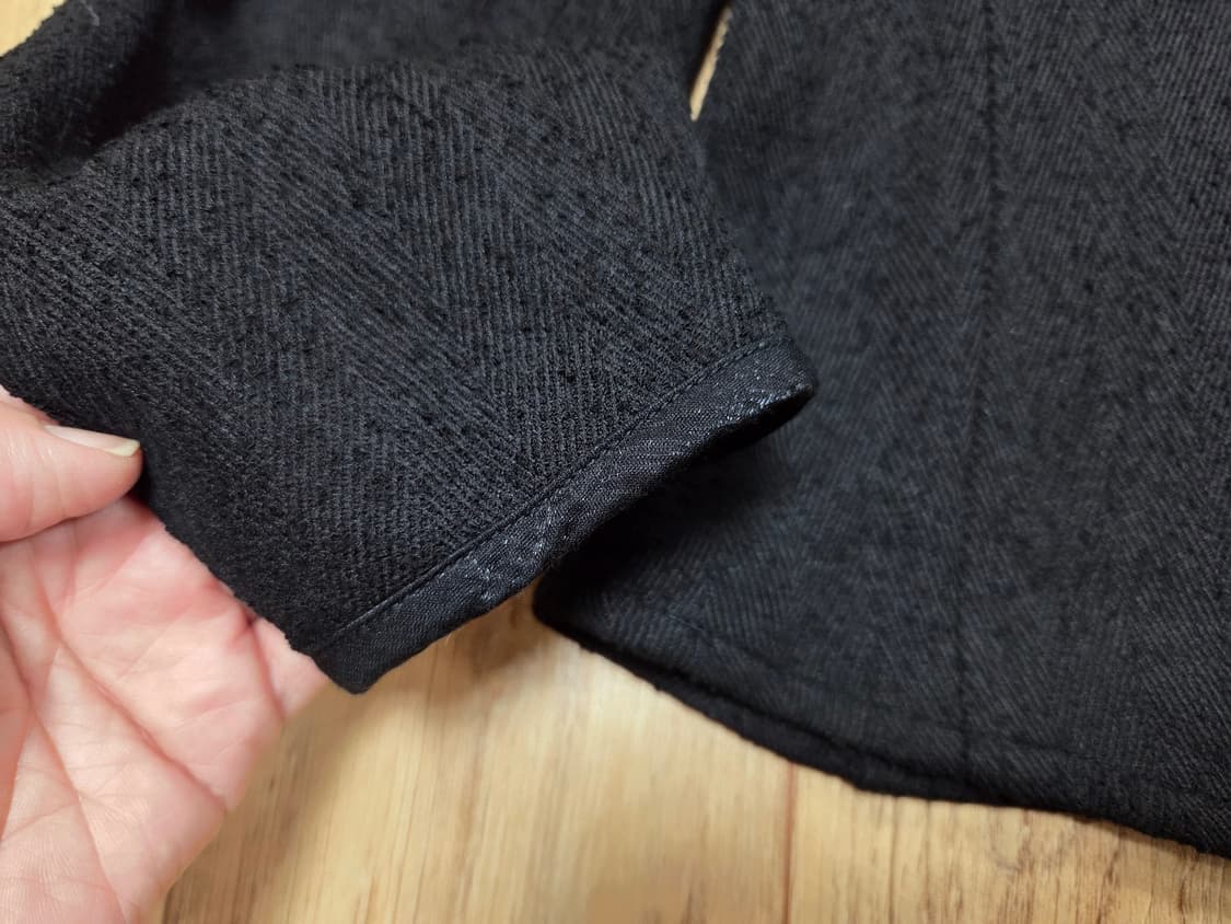 레니본(Reneevon) 배색카라 트위드블라우스 55 상품이미지5