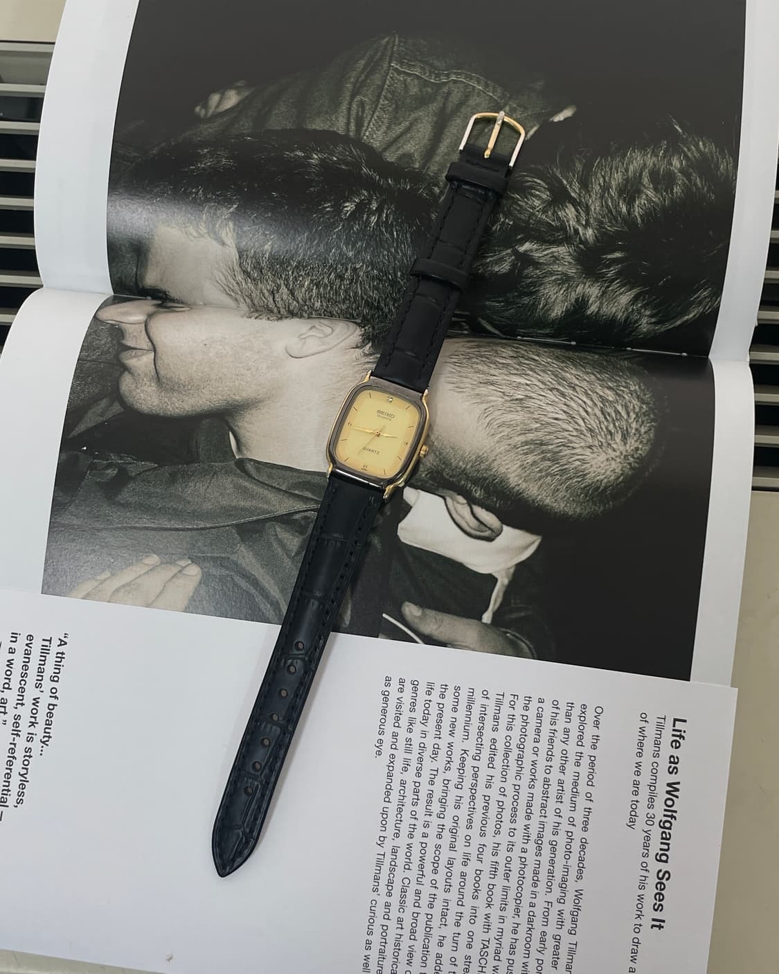 [001] Seiko 5 Quartz 세이코 빈티지 쿼츠 드레스 워치 상품이미지6