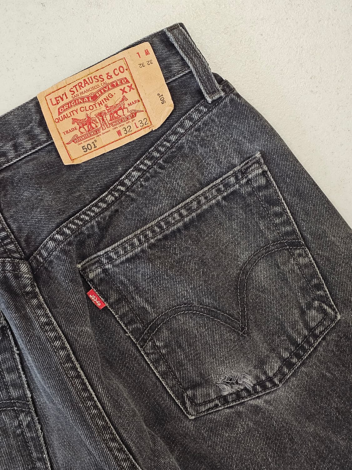 [W32 L32(28)] 리바이스(Levi's) 501 오리지널 핏 워시 상품이미지5