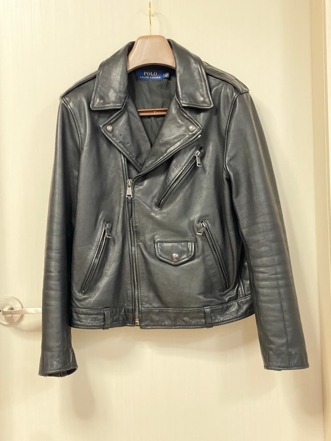 폴로 랄프로렌 카우하이드 라이더 가죽 자켓 상품이미지1