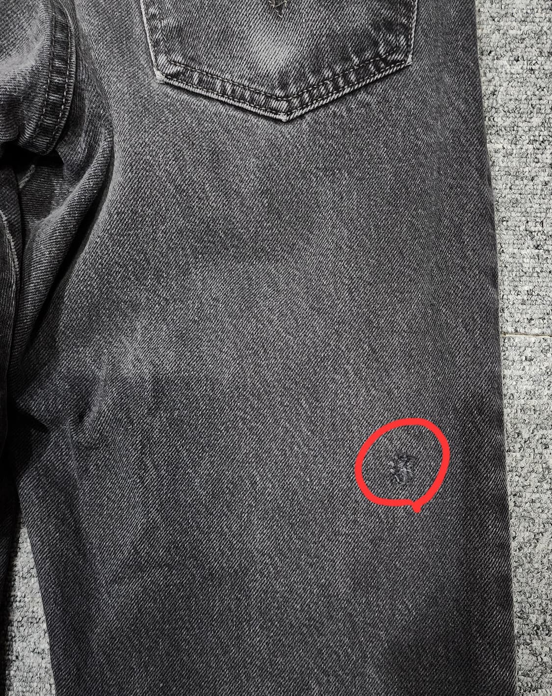 리바이스 517 부츠컷 흑청 데님 팬츠 34 상품이미지6