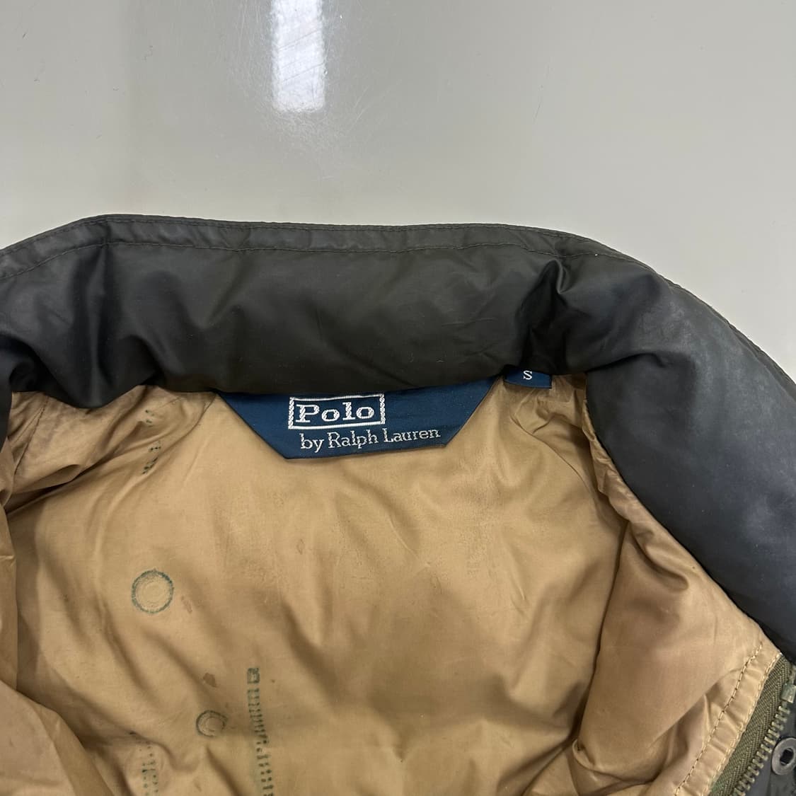 00’s 폴로랄프로렌 레더 패치 다운 패딩 베스트 상품이미지8