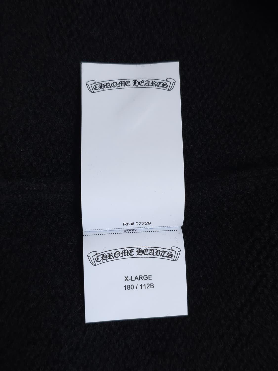 [XL] 크롬하츠 플로랄 자수 캐시미어 니트 블랙 상품이미지8