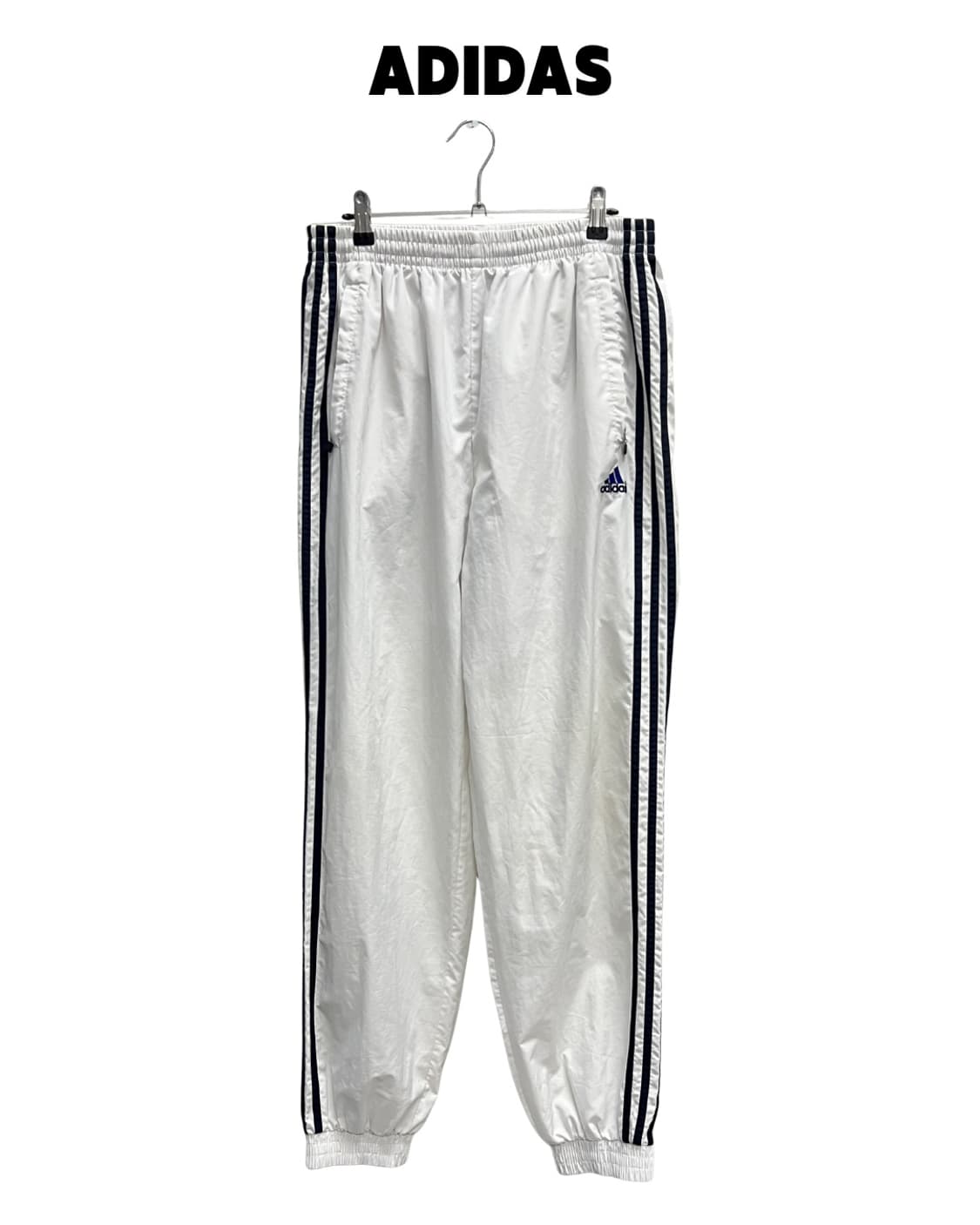 아디다스 올드스쿨 삼선 우븐 조거 팬츠 화이트/블랙 상품이미지1