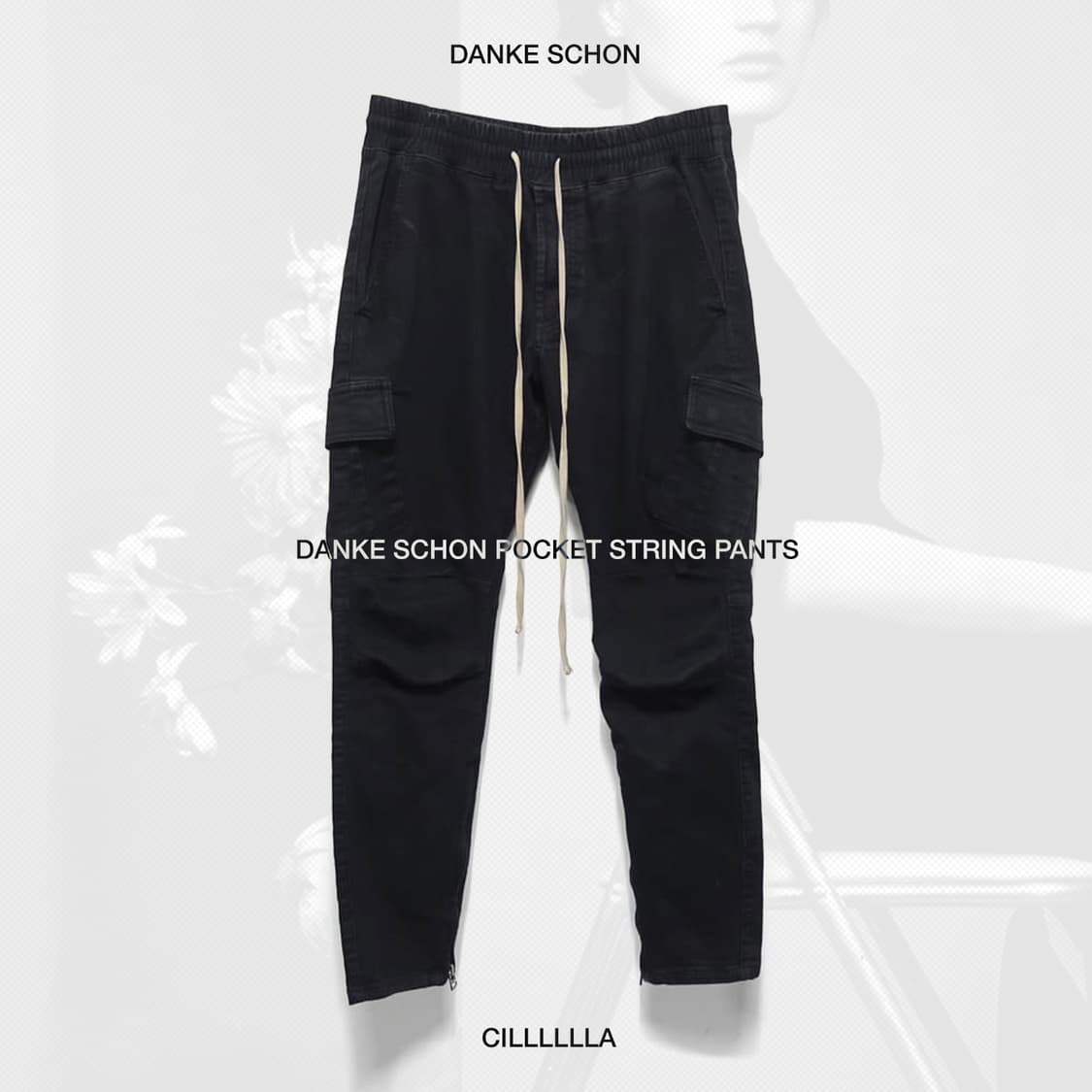 [M] DANKE SCHON 당케쉔 포켓 스트링 팬츠 상품이미지1