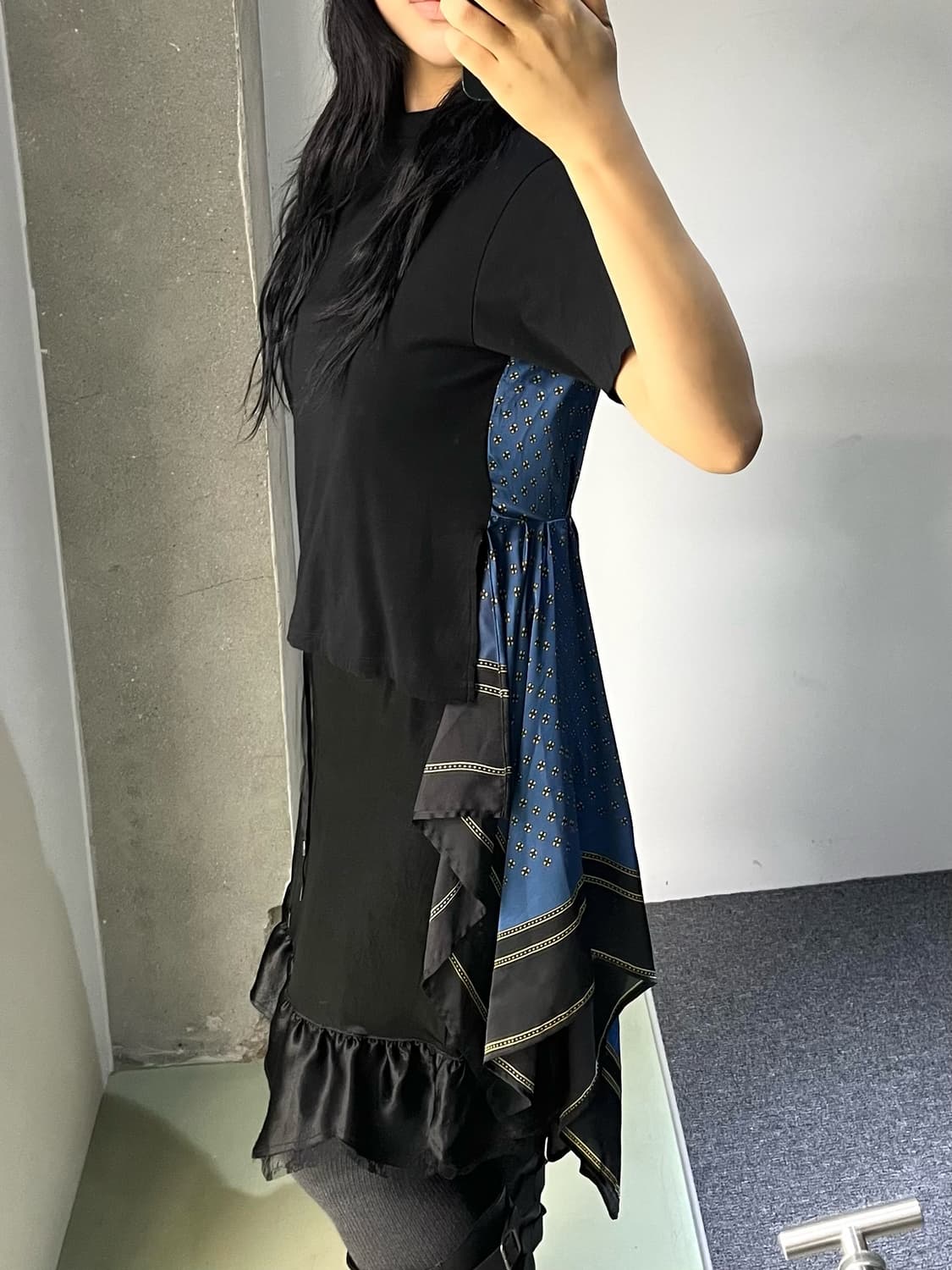 메종 미하라 야스히로 레이어드 스카프 티셔츠 상품이미지2